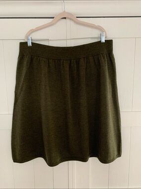 Eileen Fisher Merino Wool Sweater Skirt Size XL